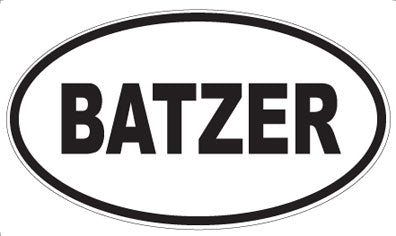 BATZER - Oval Magnet