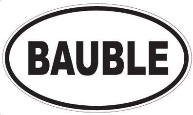 BAUBLE - Oval Sticker
