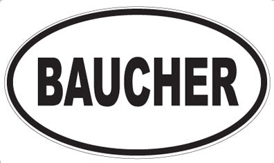 BAUCHER - Oval Magnet