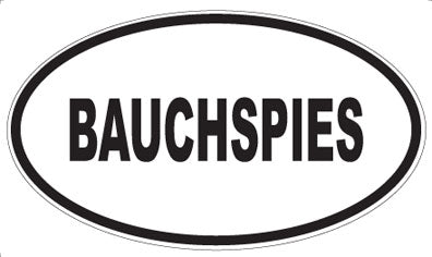 BAUCHSPIES - Oval Magnet