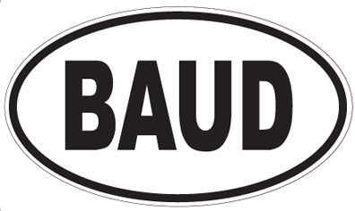 BAUD - Oval Sticker
