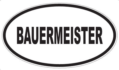 BAUERMEISTER - Oval Magnet