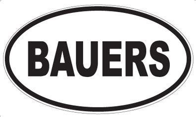 BAUERS - Oval Magnet
