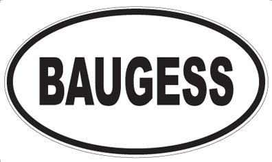 BAUGESS - Oval Magnet