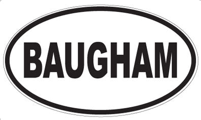 BAUGHAM - Oval Magnet