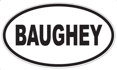 BAUGHEY - Oval Magnet
