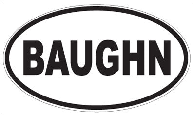 BAUGHN - Oval Magnet
