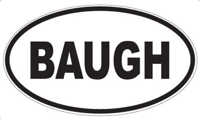 BAUGH - Oval Magnet