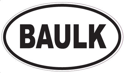 BAULK - Oval Sticker