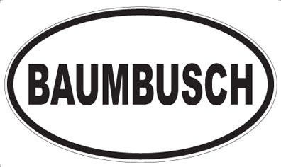 BAUMBUSCH - Oval Magnet