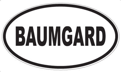 BAUMGARD - Oval Magnet