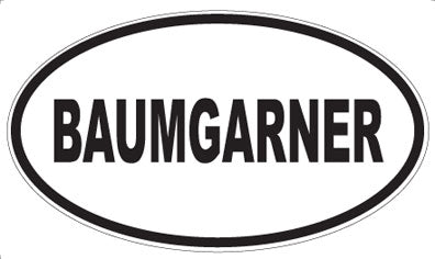 BAUMGARNER - Oval Magnet