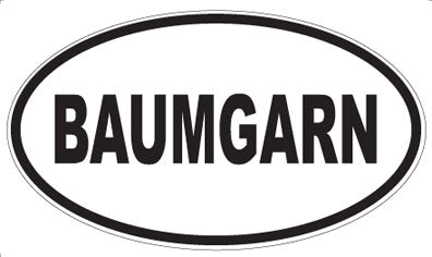 BAUMGARN - Oval Magnet