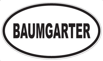 BAUMGARTER - Oval Magnet