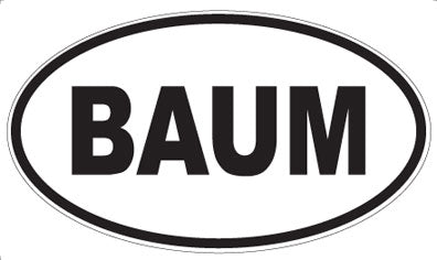 BAUM - Oval Magnet