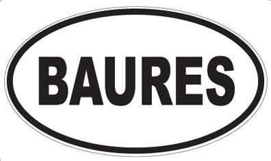 BAURES - Oval Magnet