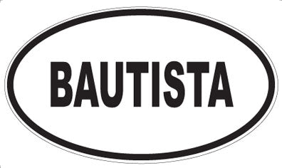 BAUTISTA - Oval Magnet