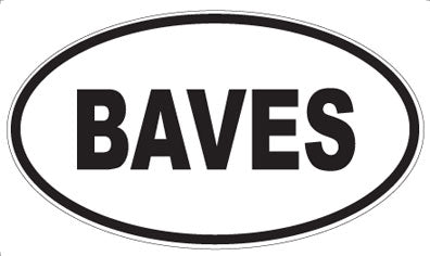 BAVES - Oval Magnet