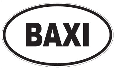 BAXI - Oval Magnet