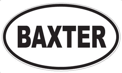 BAXTER - Oval Magnet