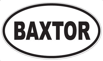 BAXTOR - Oval Magnet
