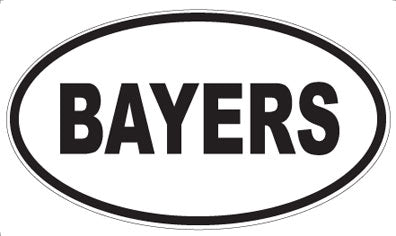 BAYERS - Oval Magnet