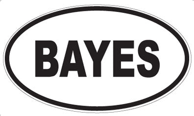 BAYES - Oval Magnet