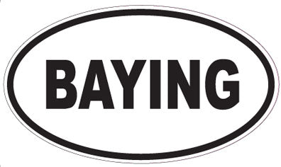 BAYING - Oval Sticker