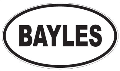 BAYLES - Oval Magnet