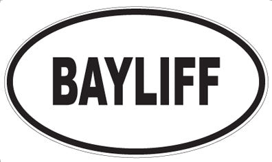 BAYLIFF - Oval Magnet