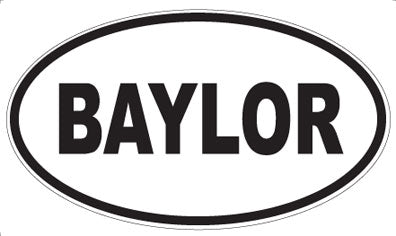 BAYLOR - Oval Magnet