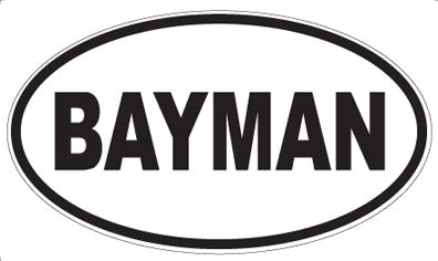 BAYMAN - Oval Magnet