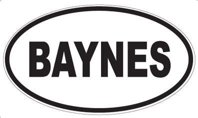 BAYNES - Oval Magnet