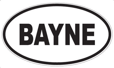 BAYNE - Oval Magnet
