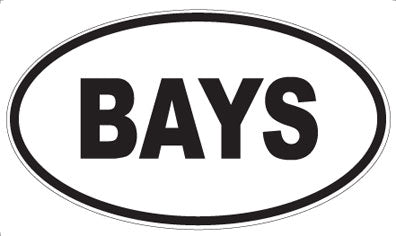 BAYS - Oval Magnet