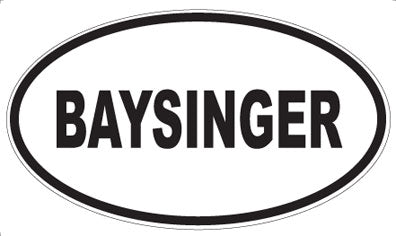 BAYSINGER - Oval Magnet