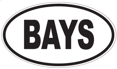 BAYS - Oval Sticker