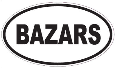 BAZARS - Oval Sticker