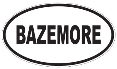BAZEMORE - Oval Magnet