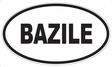 BAZILE - Oval Magnet