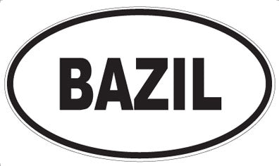 BAZIL - Oval Magnet