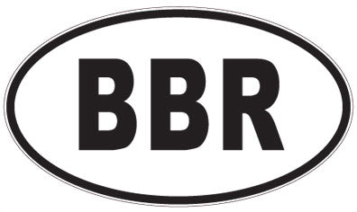 BBR - 3 Letter Initials Oval Magnet