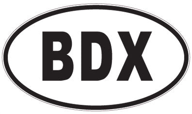 BDX - 3 Letter Initials Oval Sticker