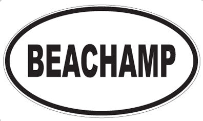 BEACHAMP - Oval Magnet