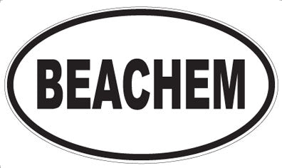 BEACHEM - Oval Magnet