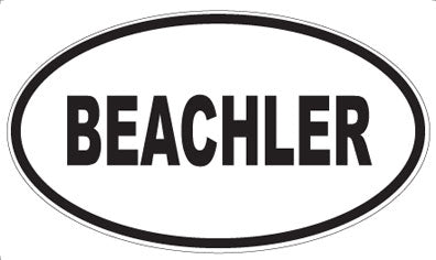 BEACHLER - Oval Magnet