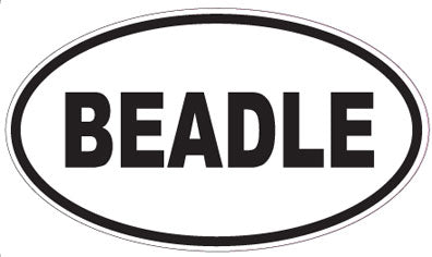 BEADLE - Oval Sticker