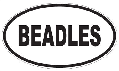 BEADLES - Oval Magnet