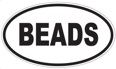 BEADS - Oval Sticker
