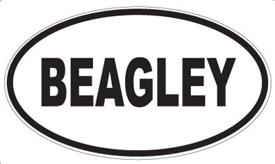 BEAGLEY - Oval Magnet
